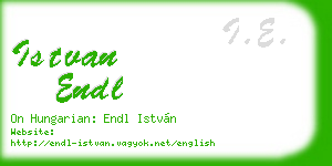 istvan endl business card