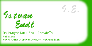 istvan endl business card